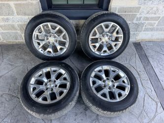 20’ Denali Yukon AT4 Tahoe Suburban Silverado Wheels Tires GM 6 Lug