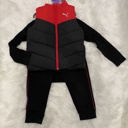 Puma Boys Puffer Vest Set 