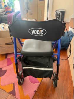 VOCIC Premium Rollator Walker with Seat – Lightweight, Foldable, 350 lb Capacity – Like New