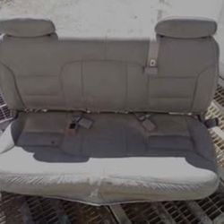 Grey Leather Car Seat