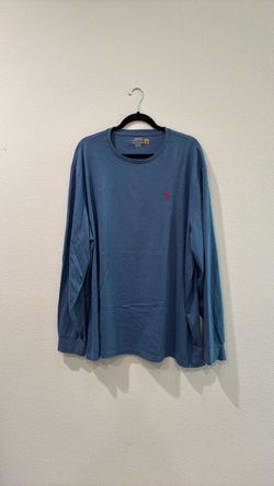Polo Ralph Lauren Men’s Classic Fit Soft Cotton Crewneck long Sleeve Shirt. Blue. Sz 2XL