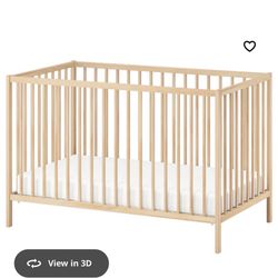 Ikea Crib + Mattress (fully assembled)
