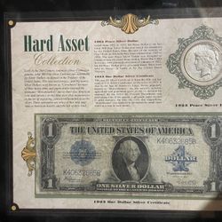 1923 Silver piece dollar and a 1923 silver dollar