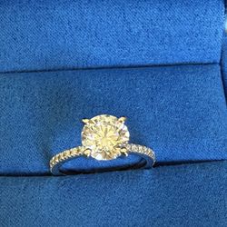 Engagement ring - Natural Diamond Ring 14K White gold 1.81 carat GIA 