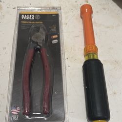 Kline compact cable cutter and 5/8 nut driver