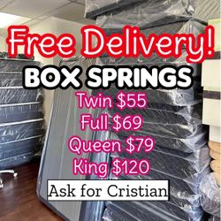 Box Springs  Twin box Full box  Queen box  King box  Bases para colchon  Box spring 