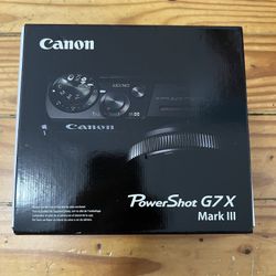 Canon PowerShot G7 X Mark III 20.1MP Point & Shoot Digital Camera Black US brand new
