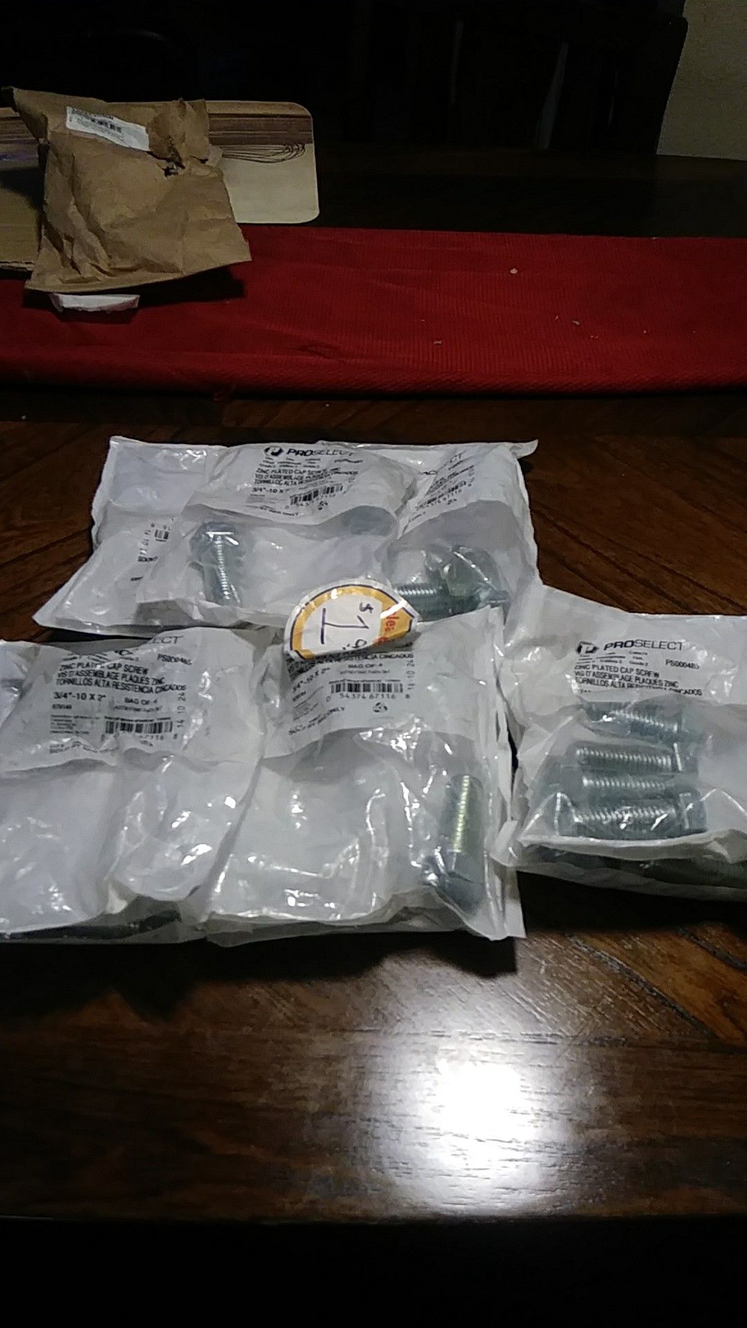 Proselect Zinc plated cap screw 3/4'' -10 x 2''