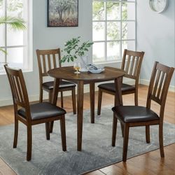 ROUND 36" Dining Table 4 Chairs FINANCING AVAILABLE NO CREDIT NEEDED 