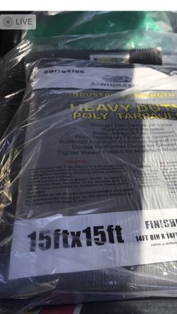 15X15 heavy duty tarp