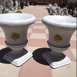 New Flower Pots Made Out Of Cement Perfect Gift 