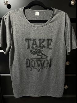 New. Women’s Size Large Wrestling Take Down Season Graphic Tee Shirt