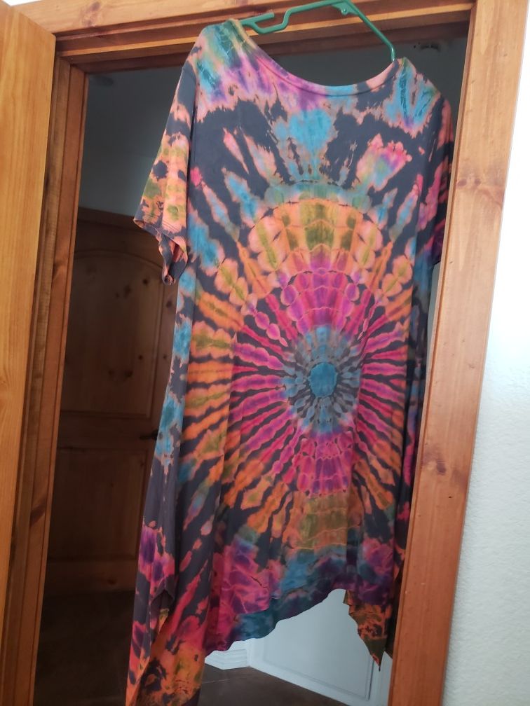 dress/tunic Hippie Tie-dye