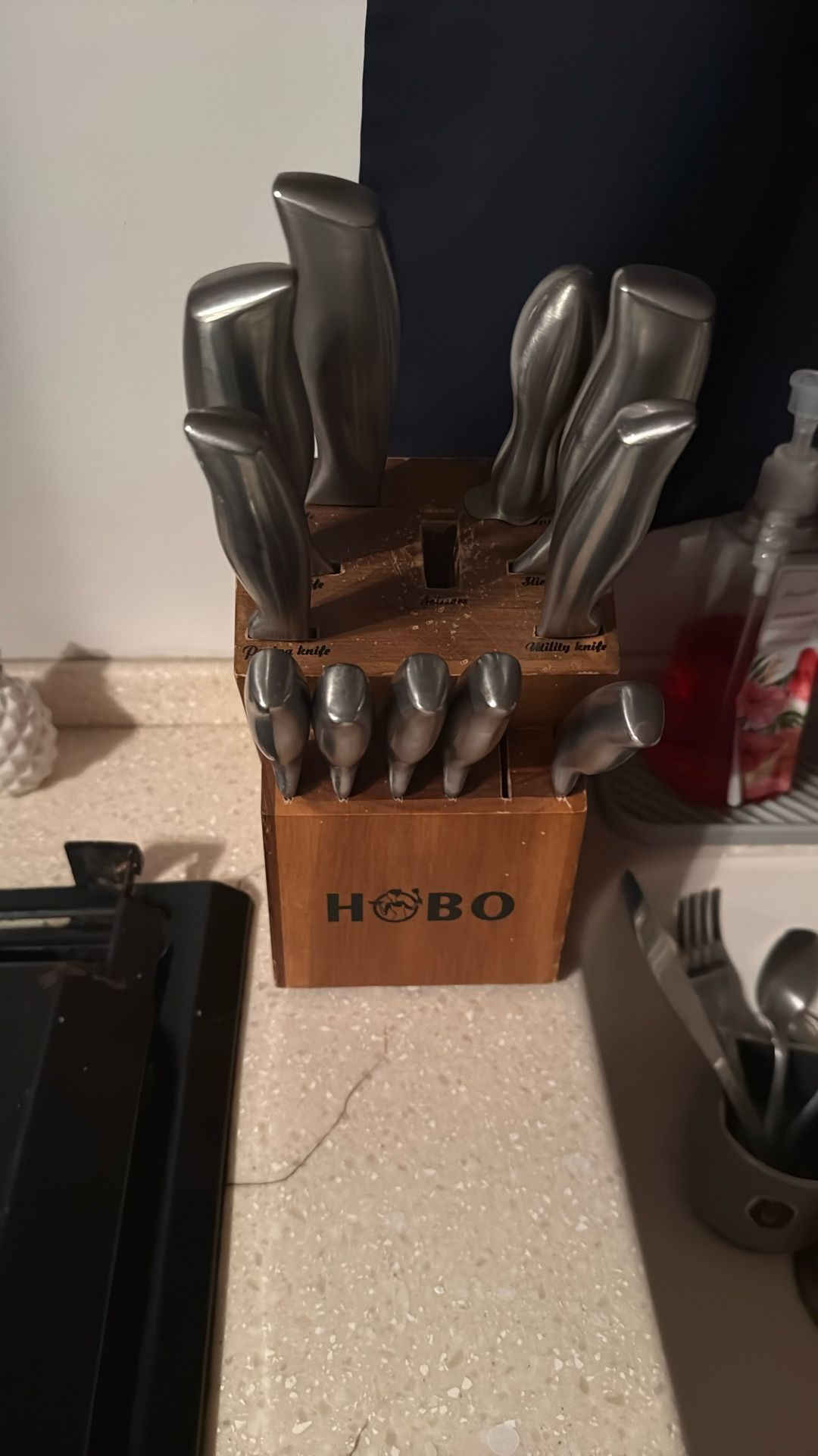 Knife Set With Block