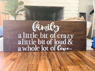 Large wooden wall decor