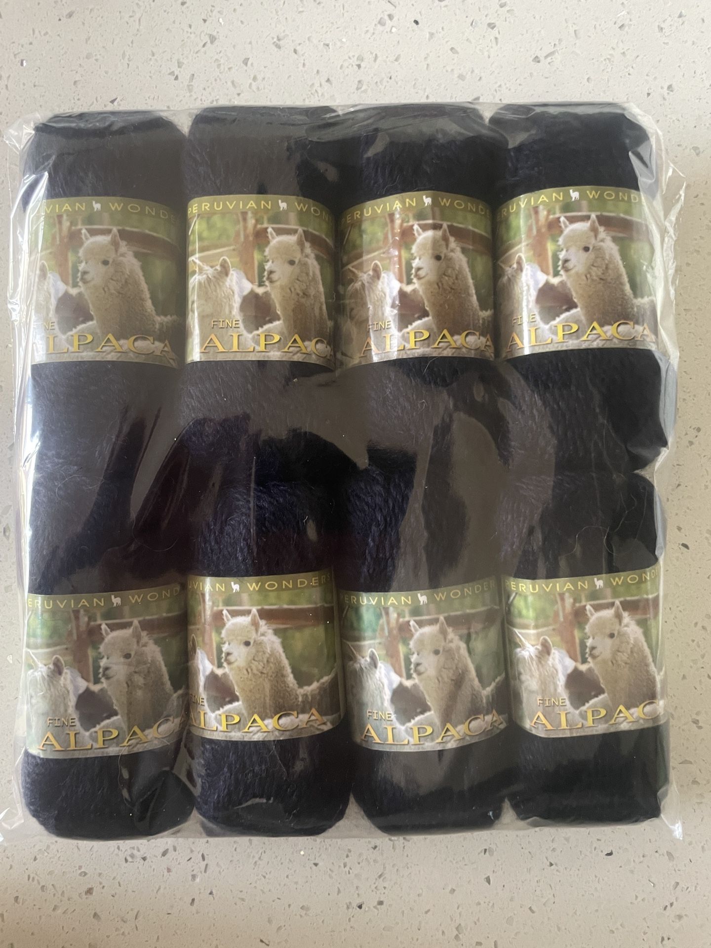 Navy Blue Alpaca Yarn 8 Pack. (80%Alpaca / 20%Wool)