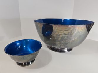 Vintage Used Reed And Barton Silver Plated Set Of Bowls
