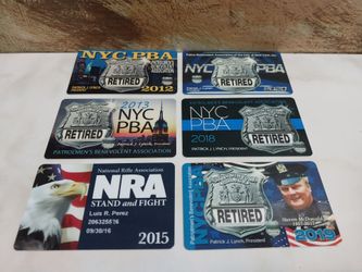 Six NYC Retired PBA CARDS Collectible, FREE Shipping