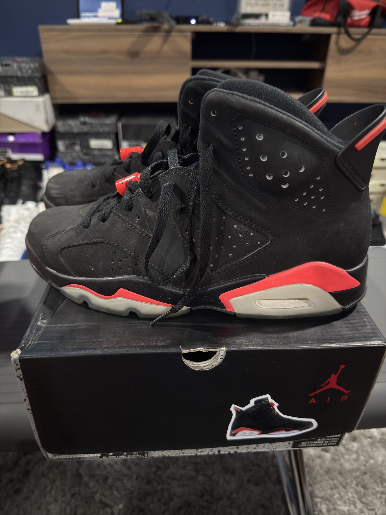 Jordan 6 Infra Red Size 9 Pre Owned