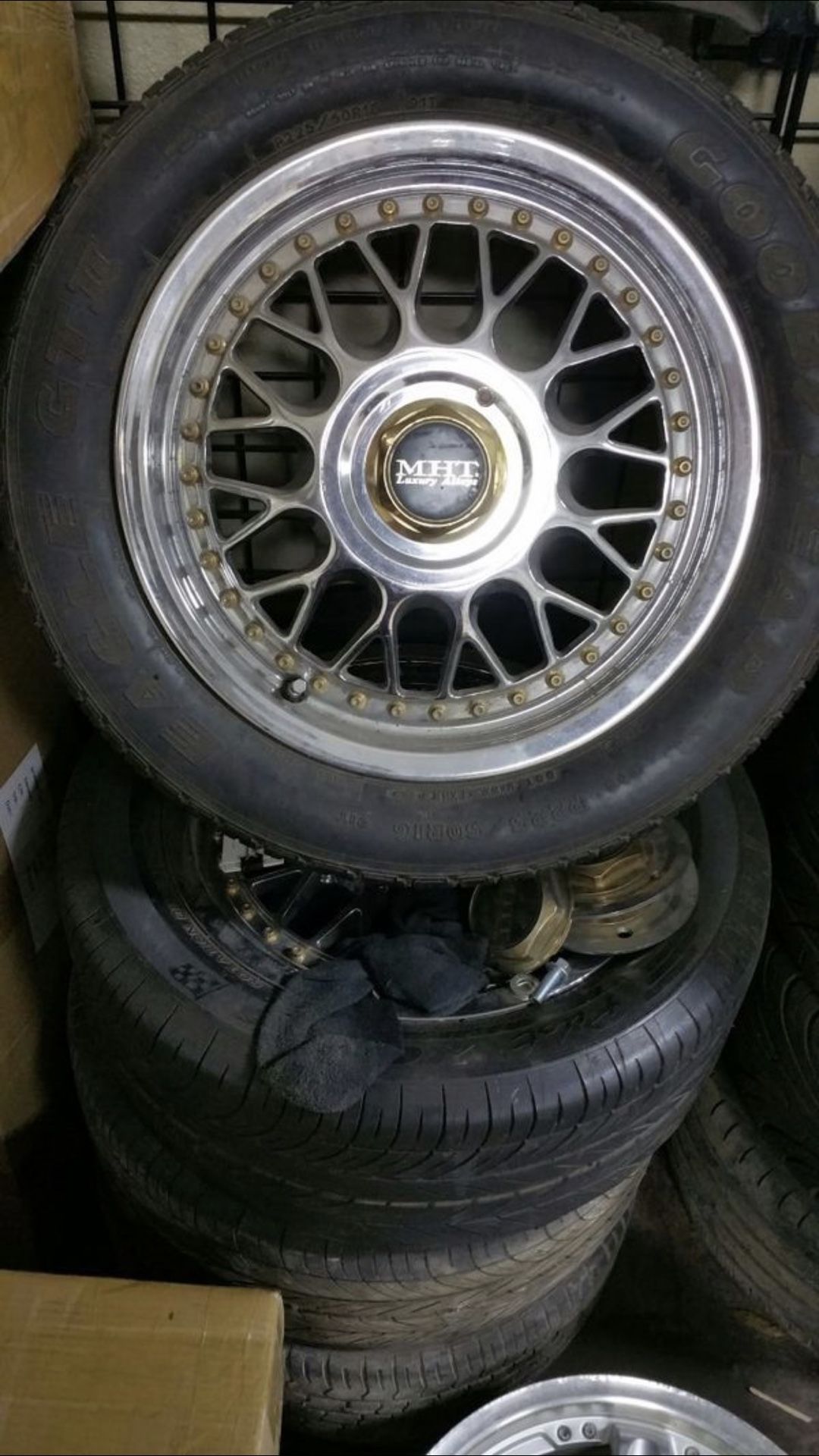 Mht wheels 16” 5x114 2 piece Honda Toyota nissan Hyundi 240sx 280z tsx rsx si ep3