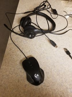 LOGITECH GAMING MOUSE & HEADSET
