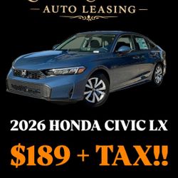 HONDA CIVIC $189 Plus Tax 