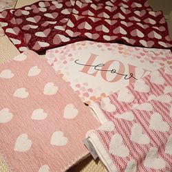 Valentine's Runner, Placemats , Hand Towels
