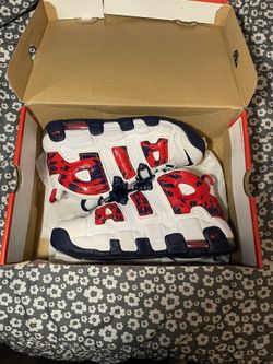 Nike Uptempo “White Blue Red Camo”
