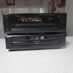 Sony High Power High Quality Stereo System . 2 Units . Amplifier Receiver And 5-disc Cd Player . Excellent Condition . Must See To Appreciate .