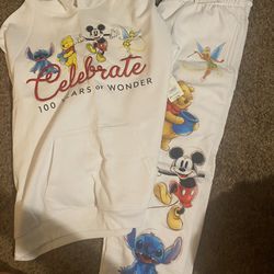 Disney Sweat Pants And Sweatshirt