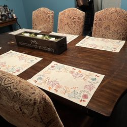 Dining Table W/8 Chairs