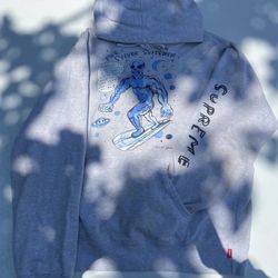 Supreme “Silver Sulfur” Hoodie Artist Daniel Johnston 