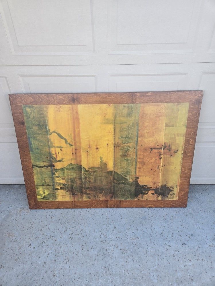 Copenhagen Abstract Wood Art Picture