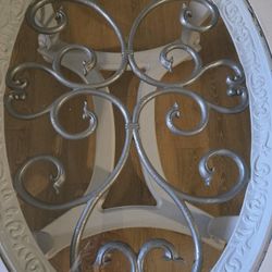 Gray Glass Top Coffee Table 