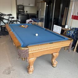 Pool Table 7ft ( Free Delivery & Set Up & New Color Felt Of Your Choice ) 