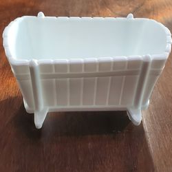 Vintage Milk Glass Cradle