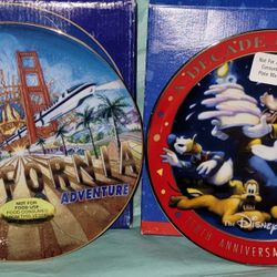 Disney vintage Commemorative Plates 10 Years & California Adventure