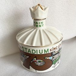 Kingdome Souvenir Retro Bar 75 Yrs Porcelain Decanter Display Original 1975