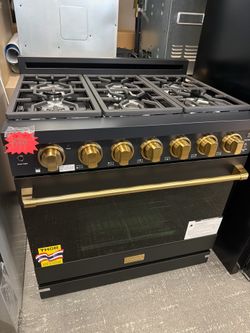 Golden Ramsey 36 gas range 6 burners