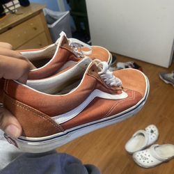 Orange Old School Vans