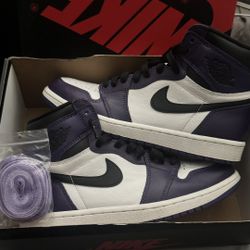Jordan 1 Court Purple