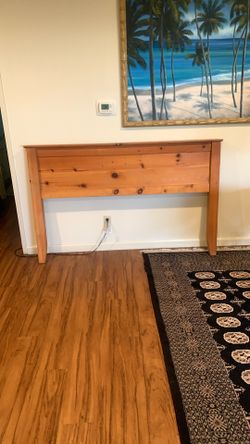 Queen wooden headboard