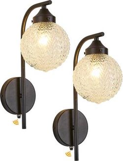 2PK Dusk to Dawn Outdoor Wall Lanterns