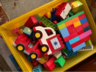 2 Lego boxes of larger legos