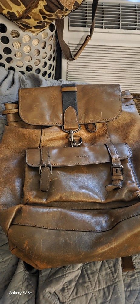 Coach Leather Book Bag