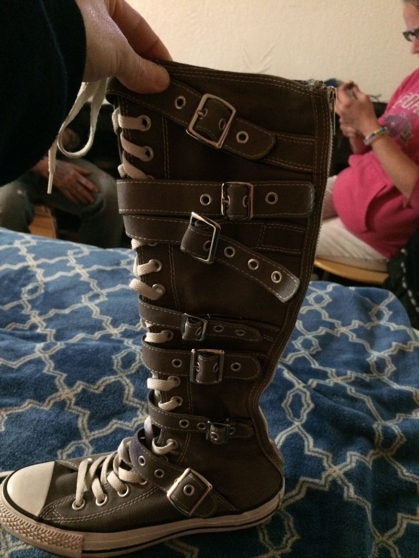 Converse knee high boots