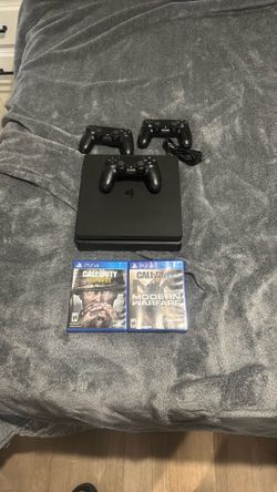PS4 Console W/ 3 Controllers And 2 Games