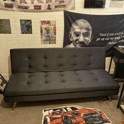 2-in-1 Couch and Bed - Modern Smooth Silky Fruton