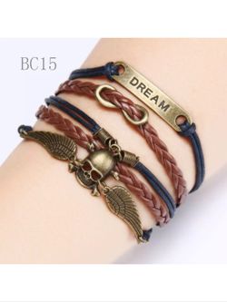 Leather style bracelet