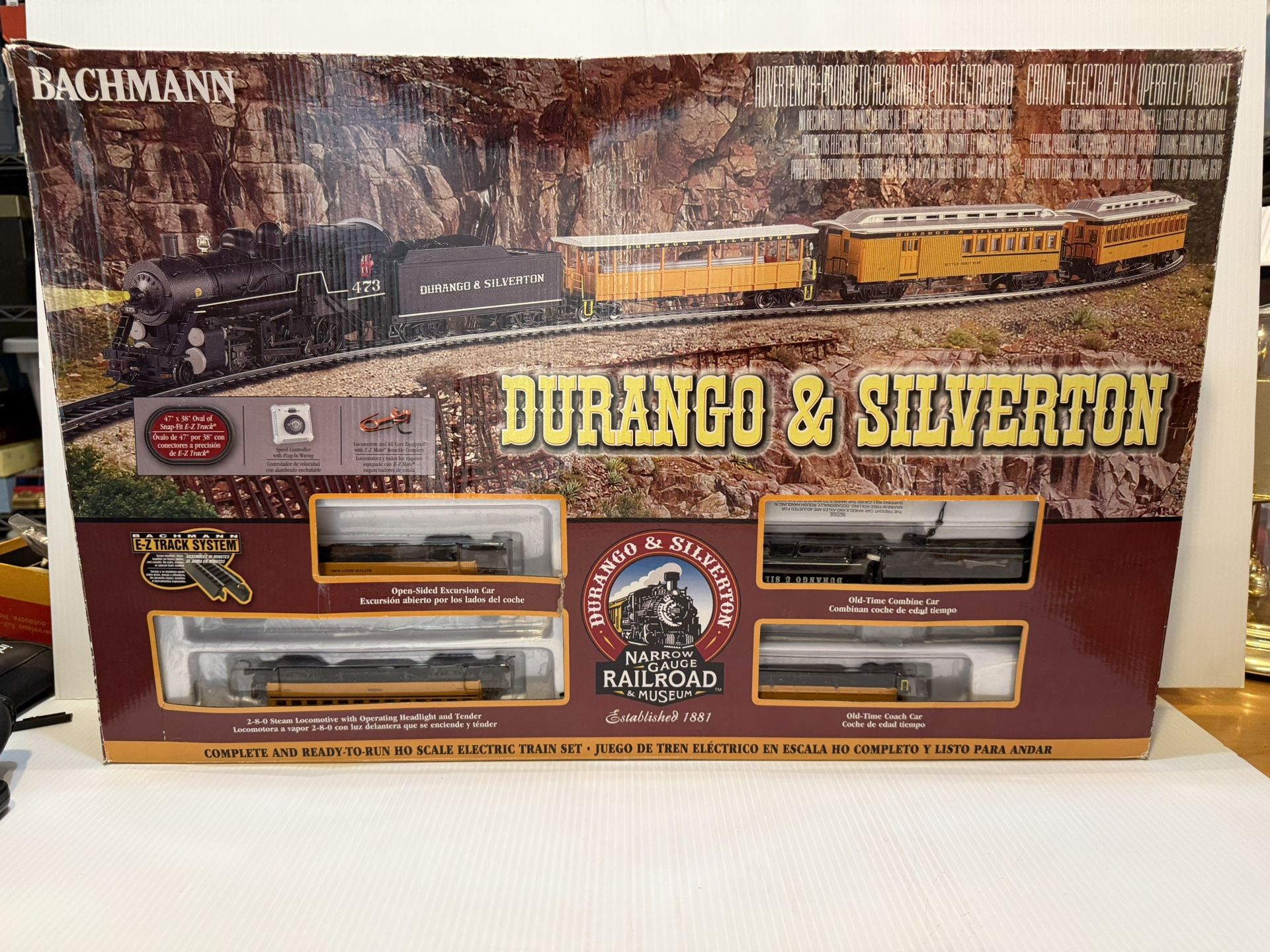 Trains - Durango & Silverton Ready To Run Electric Train Set - HO Scale, Yellow